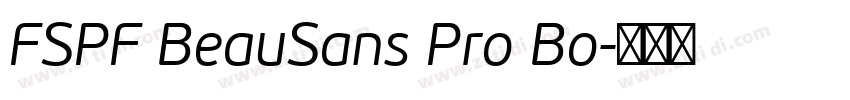 FSPF BeauSans Pro Bo字体转换